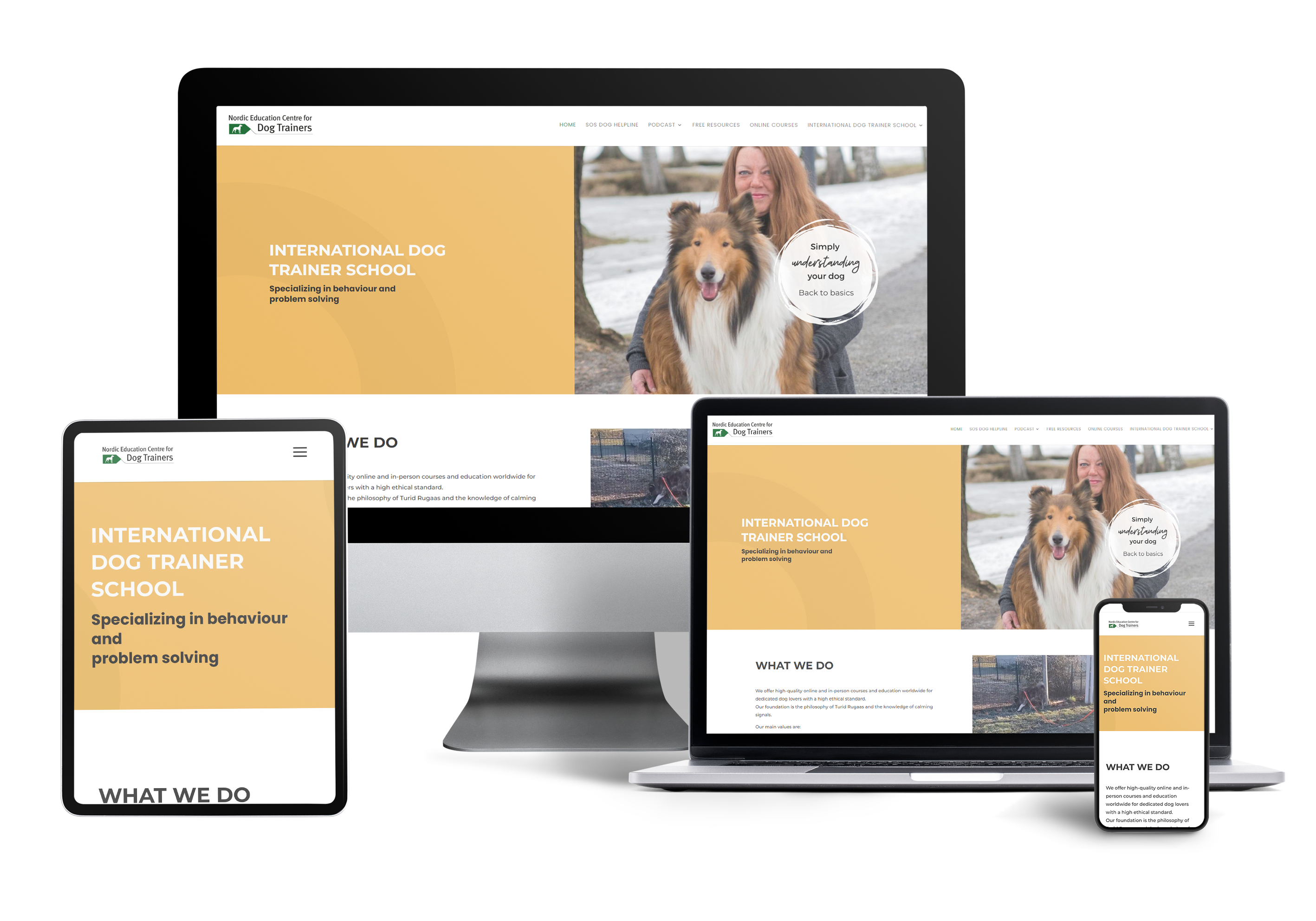 Nordic Education Centre for Dog Trainers mockup