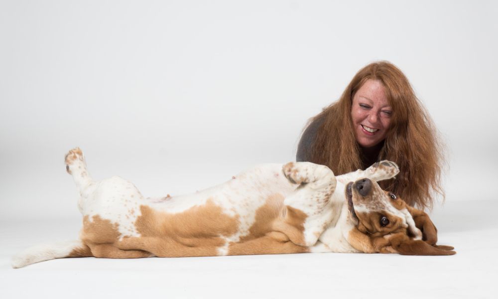 Lisbeth and the dog Wilma